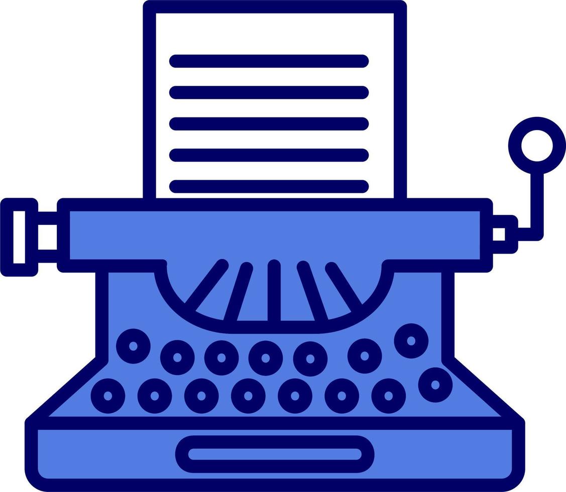 Typewriter Vector Icon