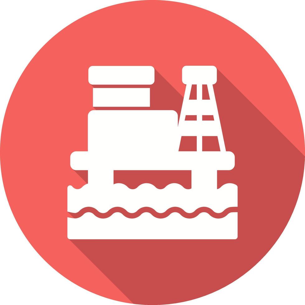 petróleo plataforma vector icono