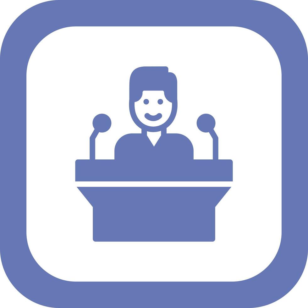 Public Speaking Vector Icon
