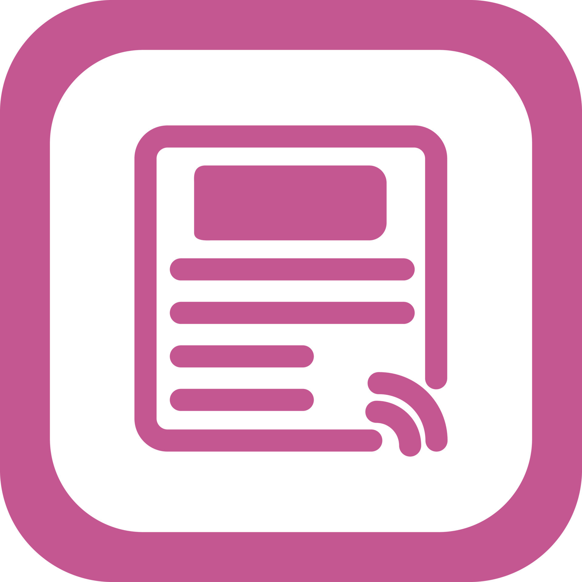 News Feed Vector Icon 19811353 Vector Art at Vecteezy