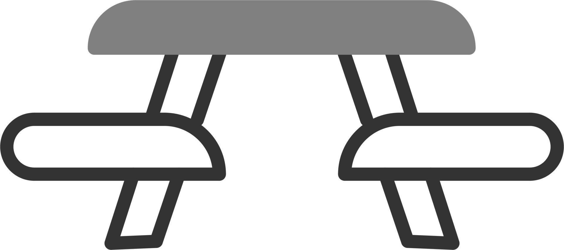 Picnic Table Vector Icon