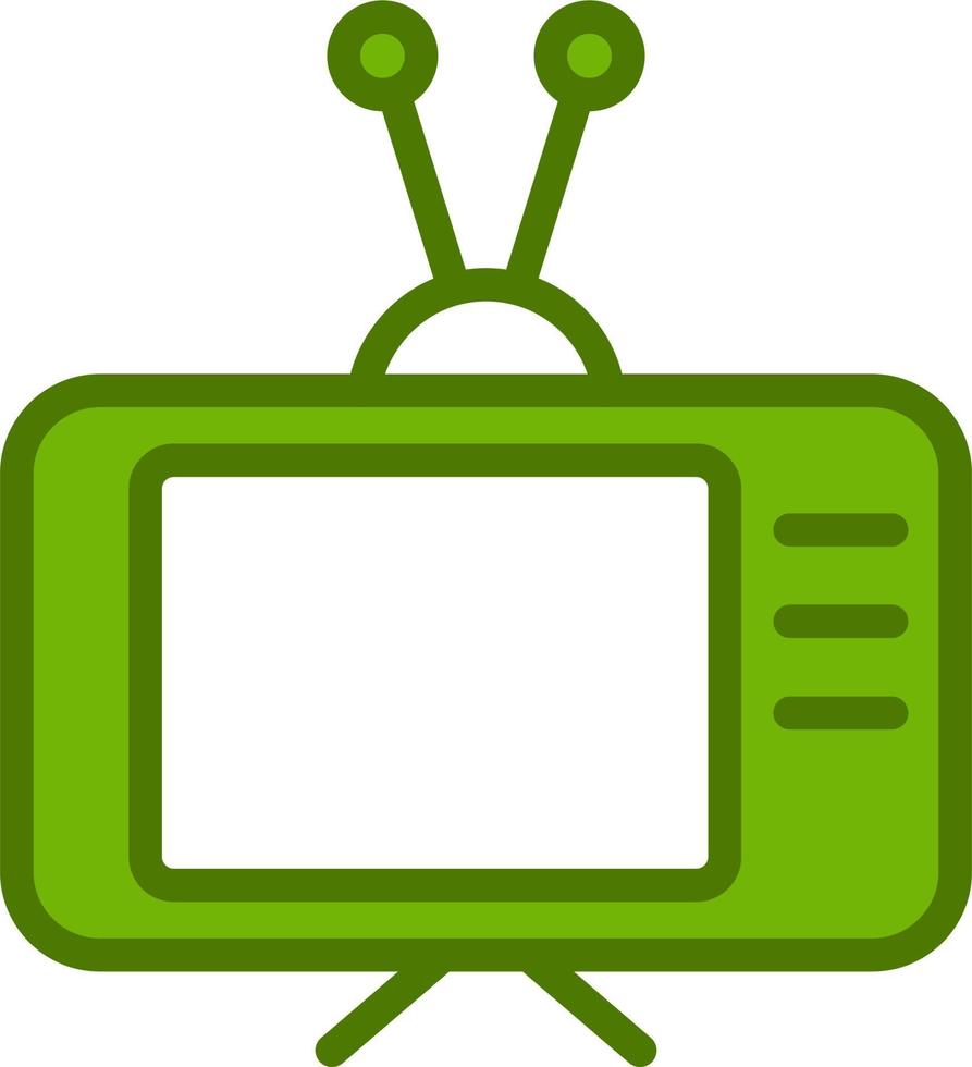 Old Tv  Vector Icon