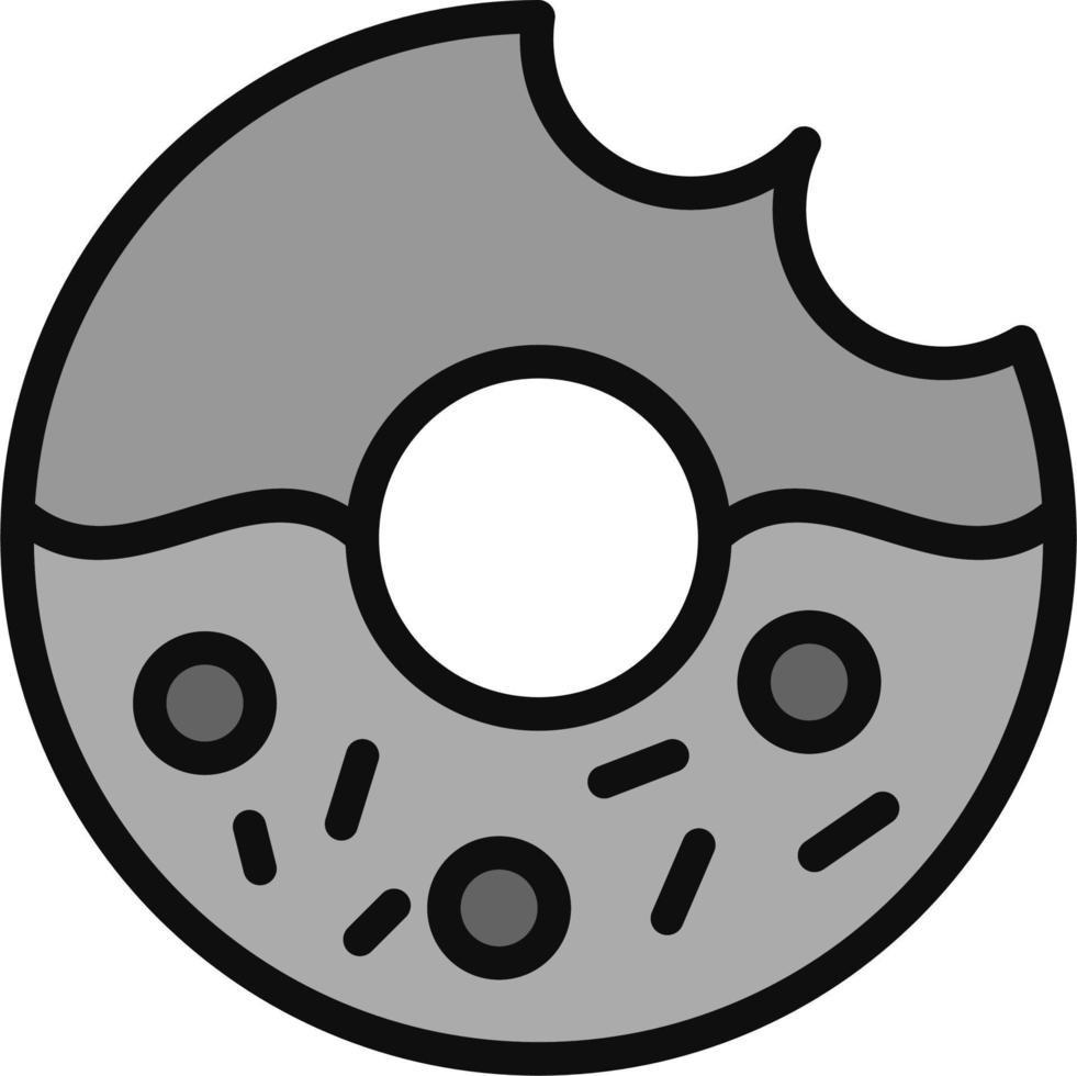 icono de vector de donut