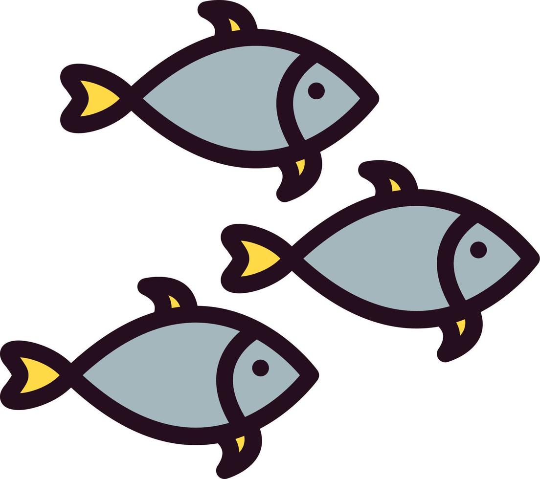 peces vector icono