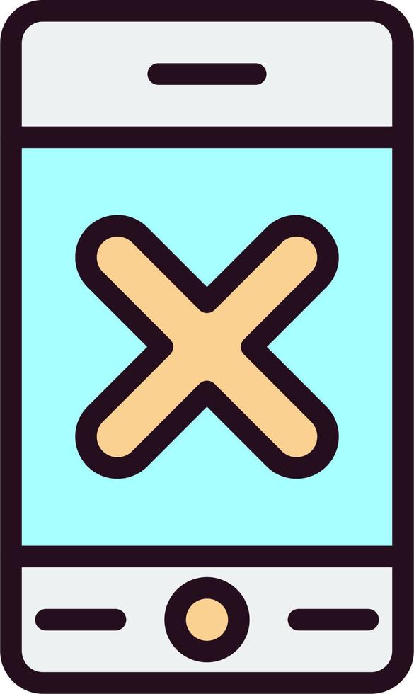 No Phone Vector Icon