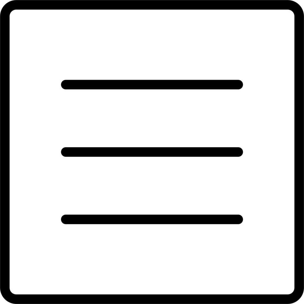 Menu Vector Icon