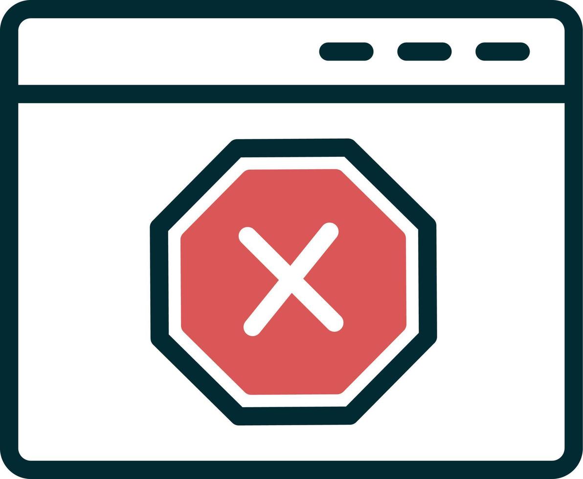 Ad Blocker Vector Icon