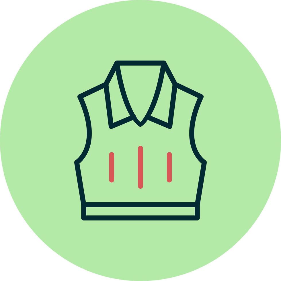 Sleeveless Jacket Vector Icon