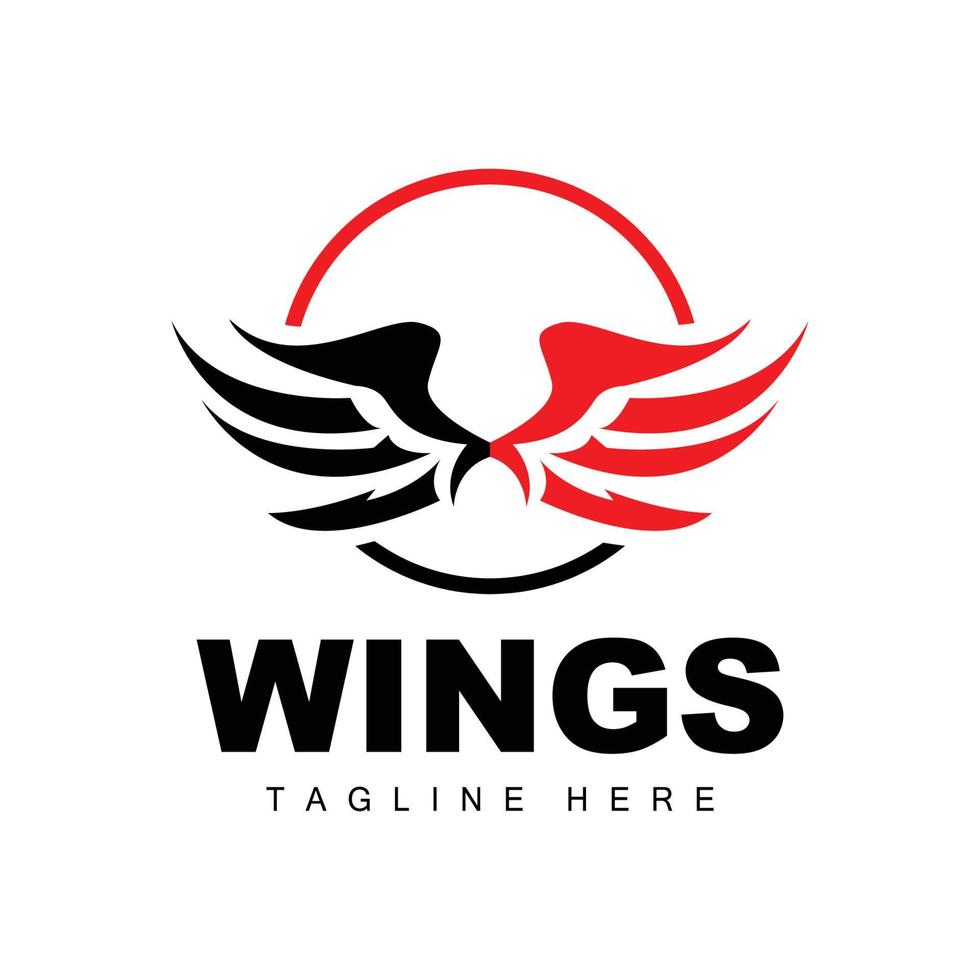 Wings Logo, Phoenix Logo, Bird Wing Vector, Template Illustration, Wing Brand Design vector