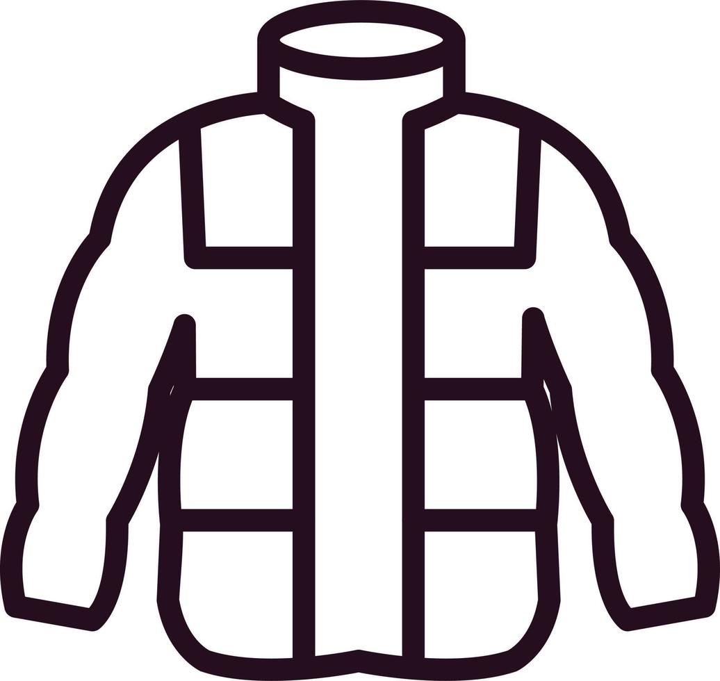 icono de vector de chaqueta