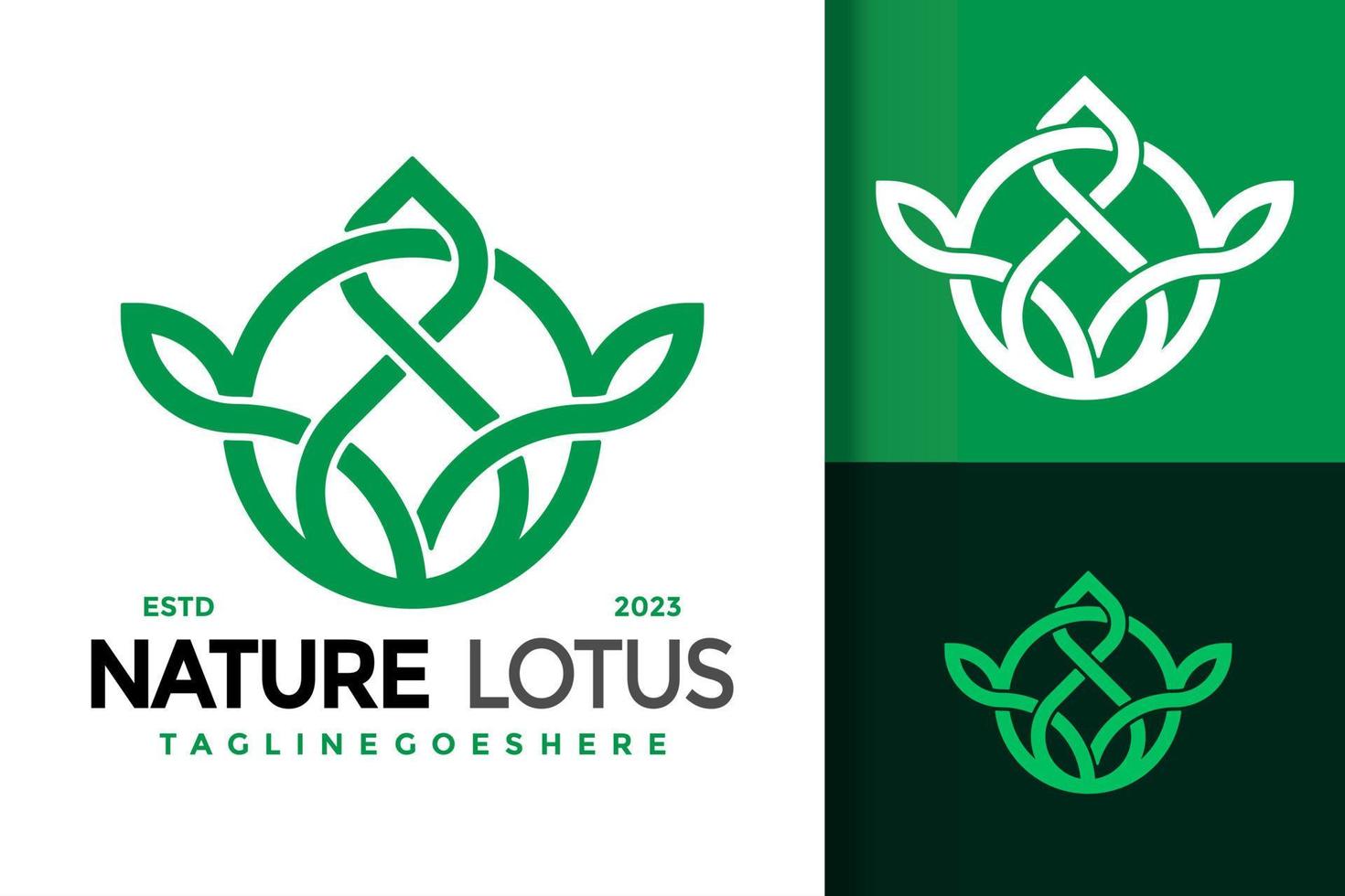 naturaleza loto petróleo logo logos diseño elemento valores vector ilustración modelo