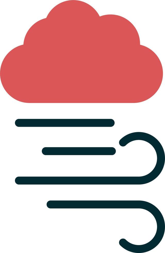Windy Vector Icon