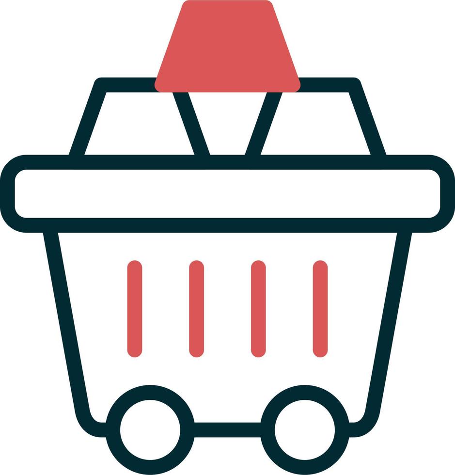 Mining Cart Vector Icon