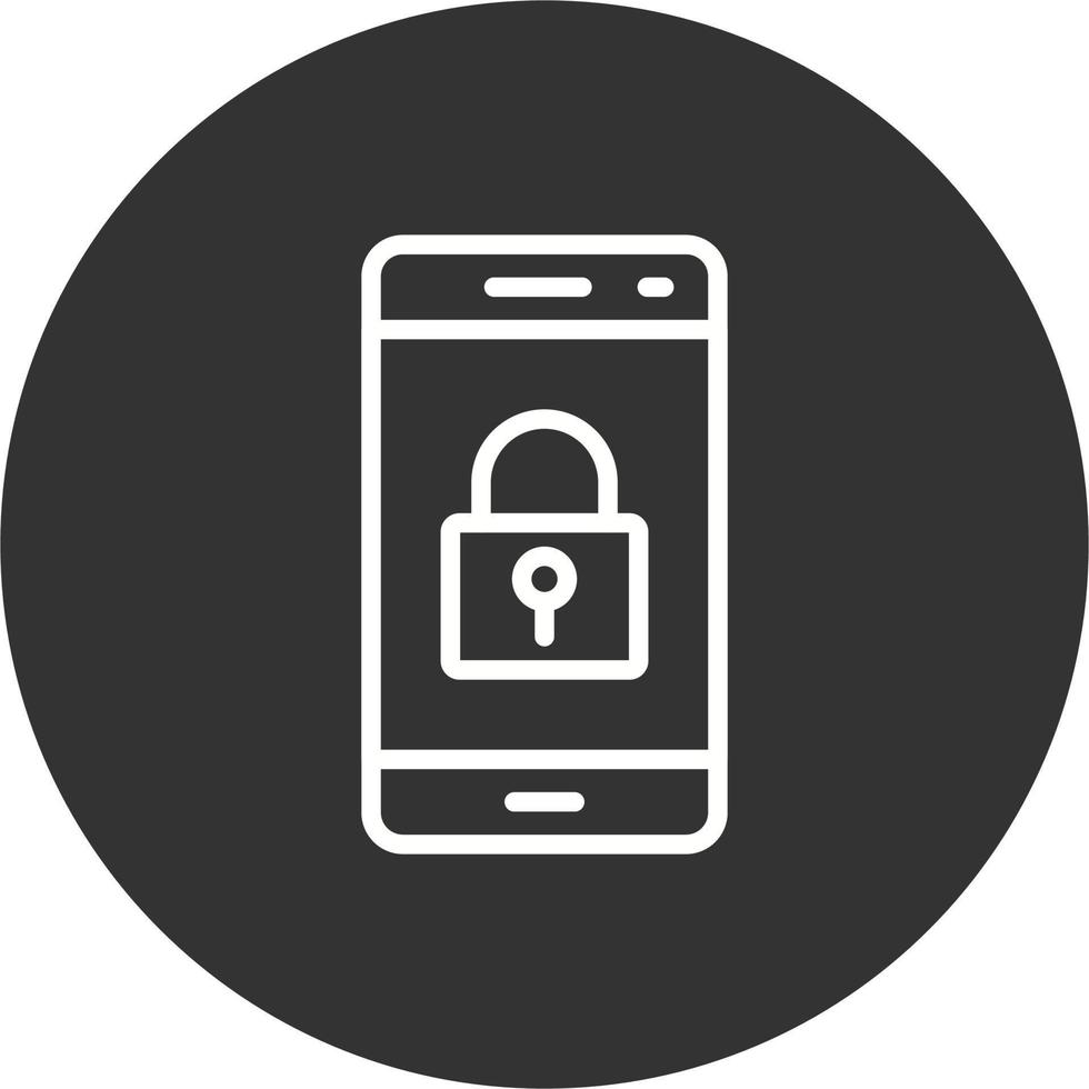 icono de vector de bloqueo de teléfono inteligente