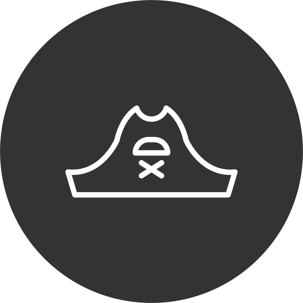 icono de vector de sombrero pirata