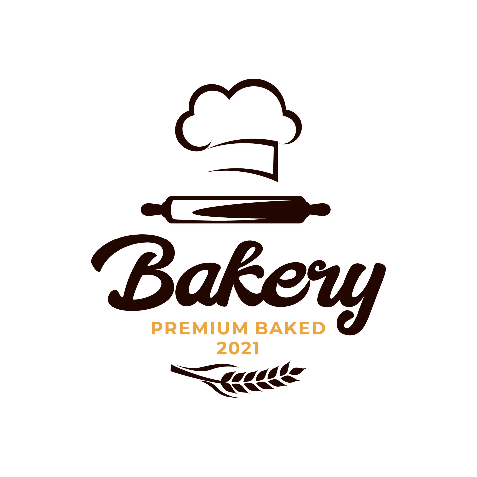 Bakery Chef Logo. Wheat Bakery Logo Vector 19813611 Vector Art at Vecteezy