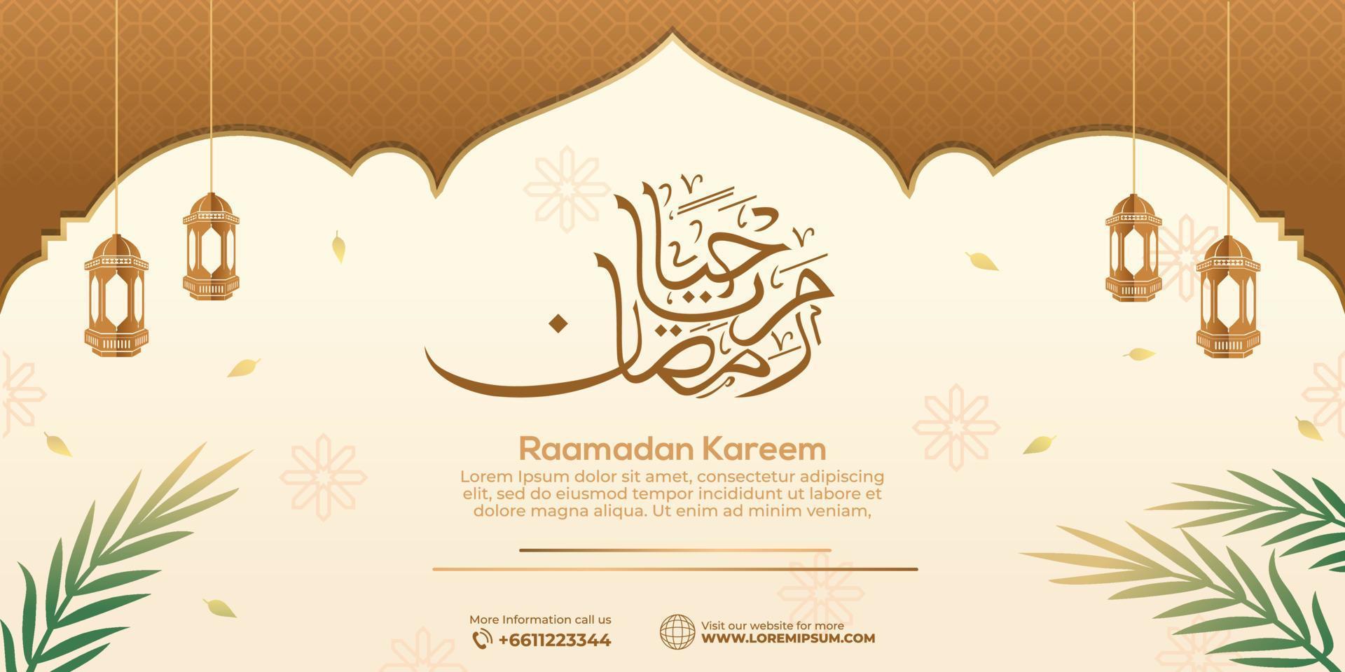 Ramadan Kareem Islamic Background vector. Happy Islamic New Hijri Year. Graphic design for the decoration of gift certificates, banners and flyer. vector