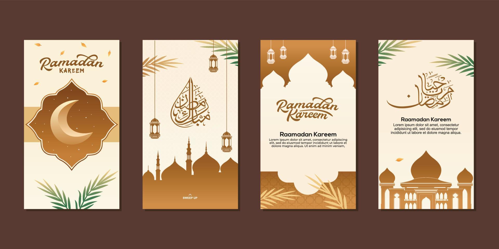 Ramadan Kareem Islamic Background vector. Happy Islamic New Hijri Year. Graphic design for the decoration of gift certificates, banners and flyer. vector