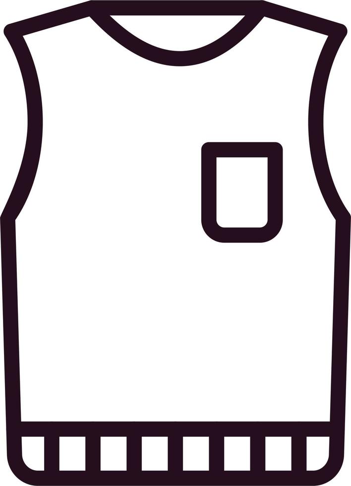 Sleeveless Jumper Vector Icon