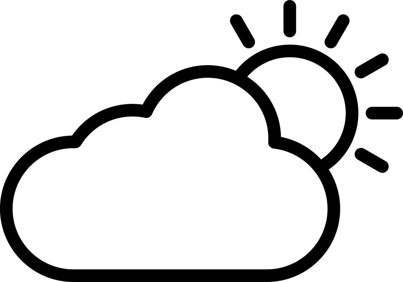 Cloudy Vector Icon