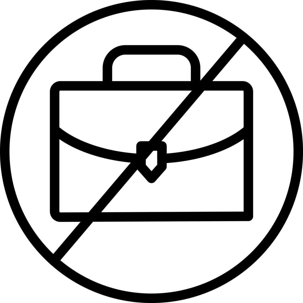 No Work Vector Icon