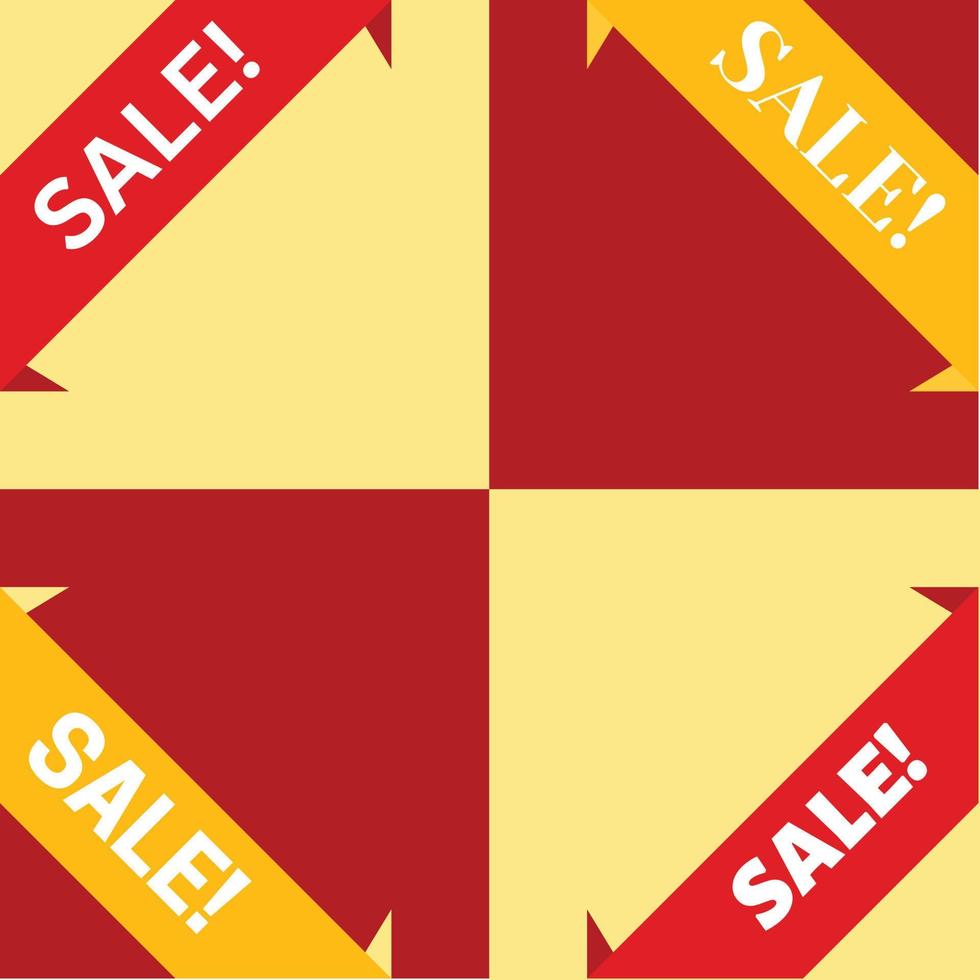 Corner sale banner vector
