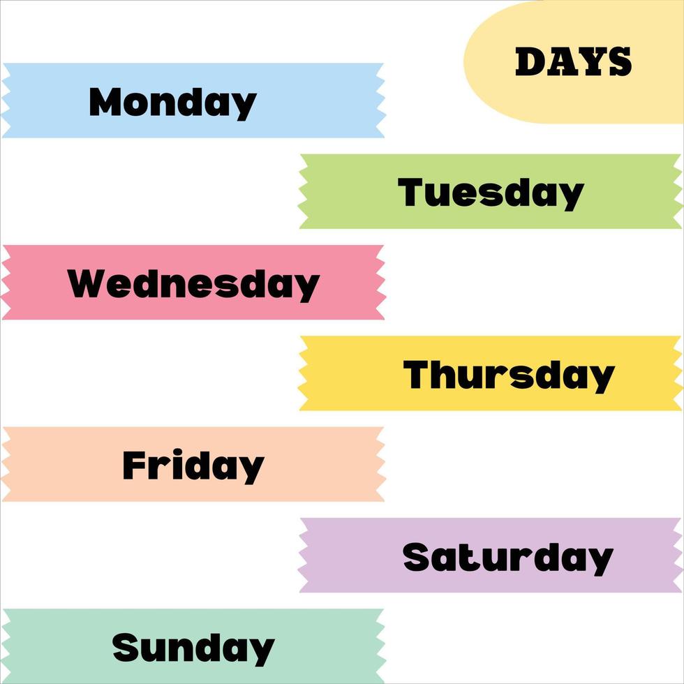 Days in a week vector