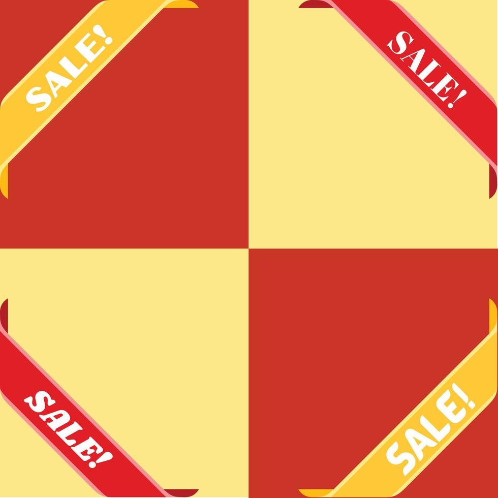 Corner sale banner vector