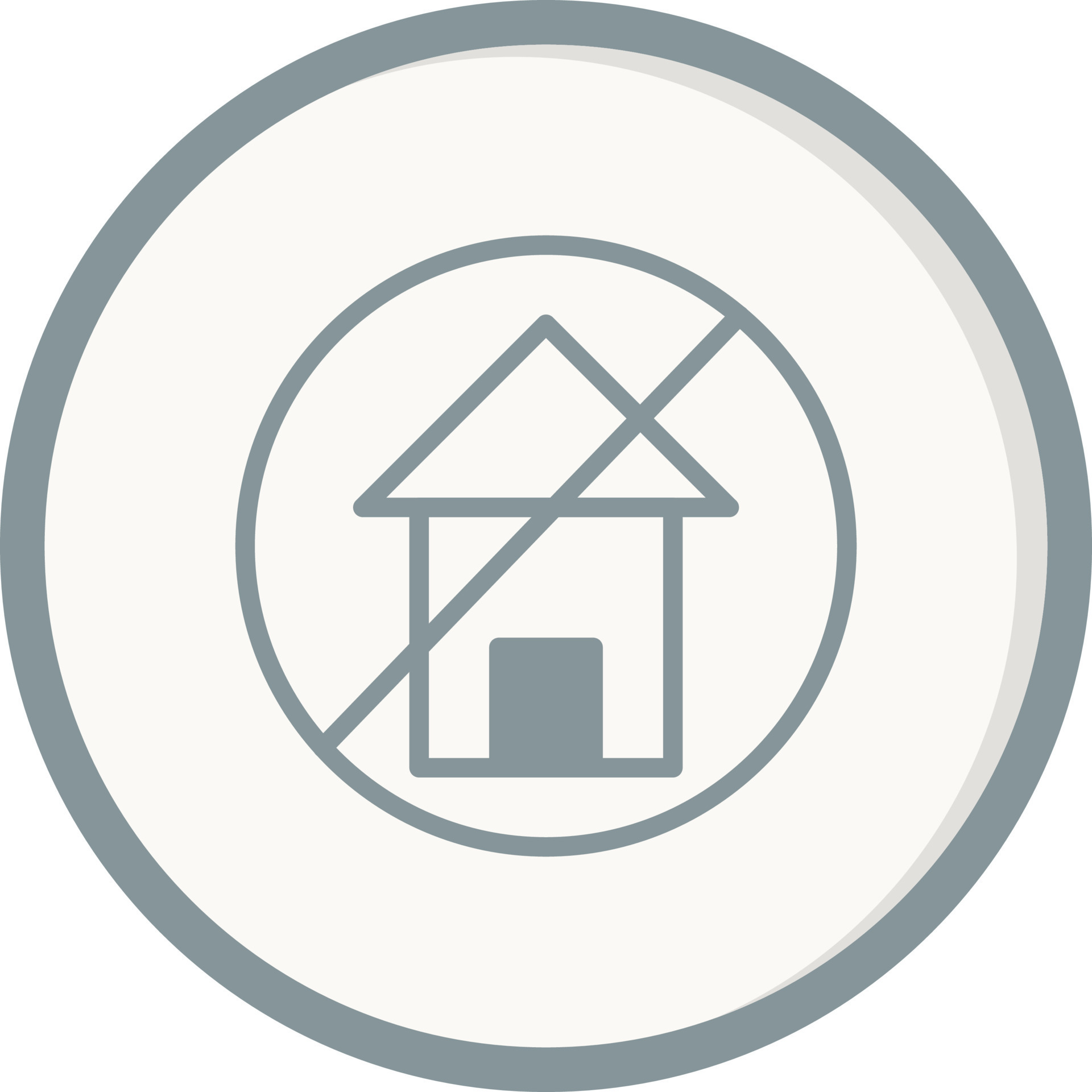 No Home Vector Icon 19814541 Vector Art at Vecteezy