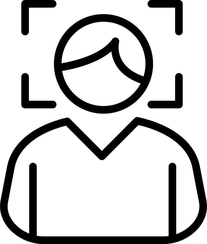 Face Scan Vector Icon