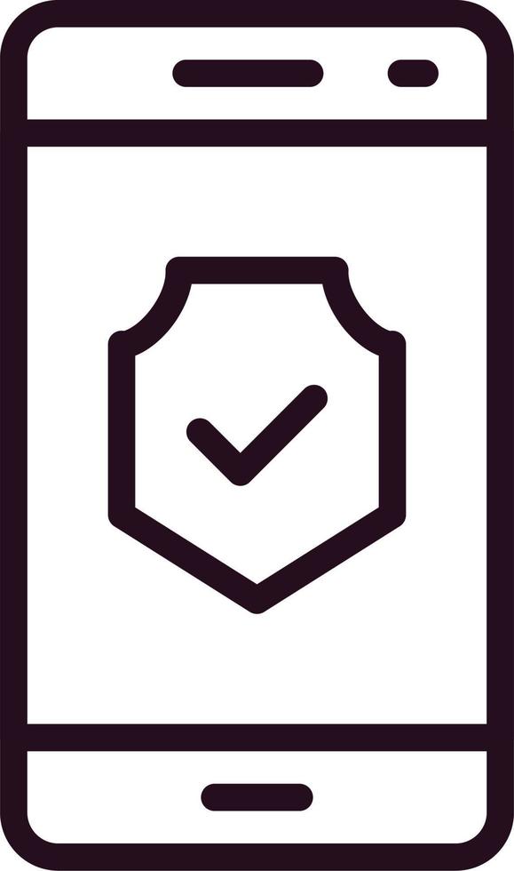 Smartphone Encrypted Vector Icon