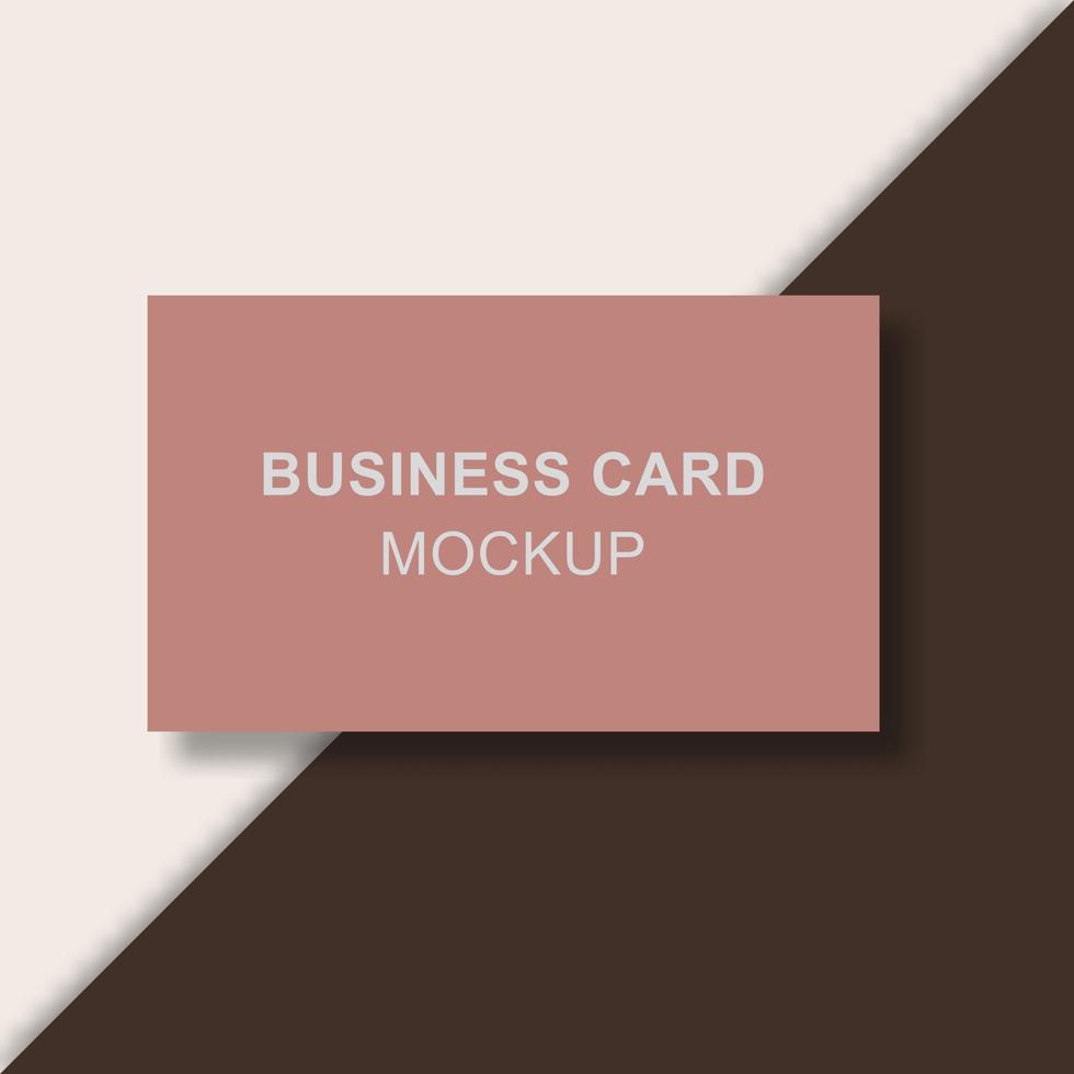 Business card mockup template design. Vector illustration.