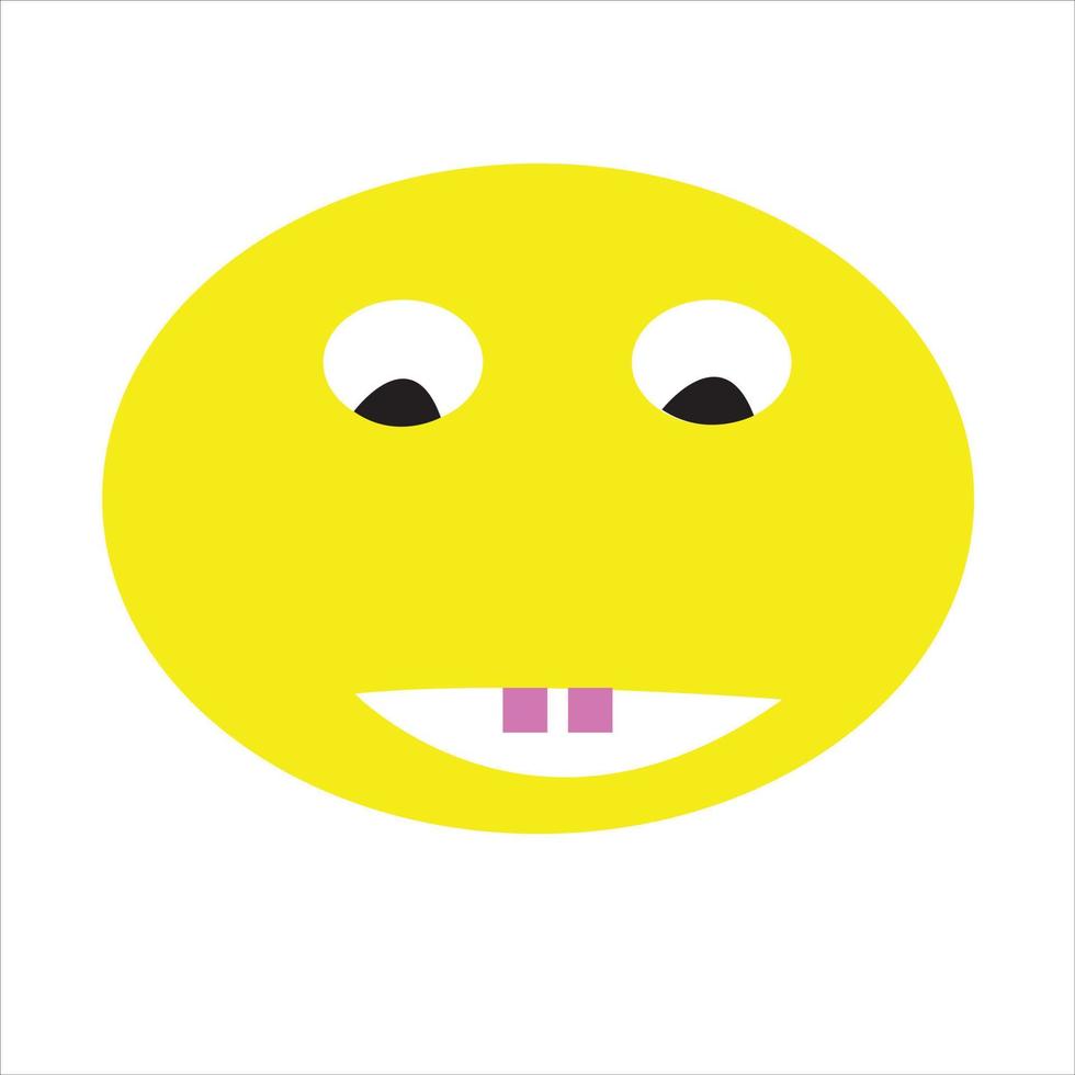 Funny emoji vector coloring page