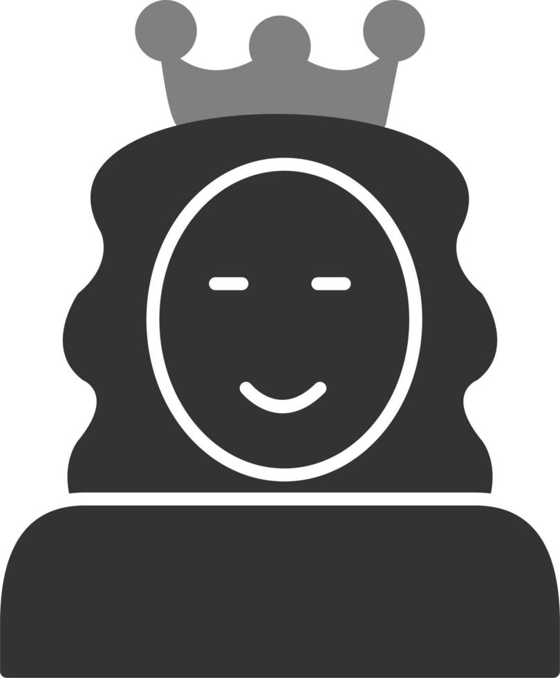 icono de vector de princesa