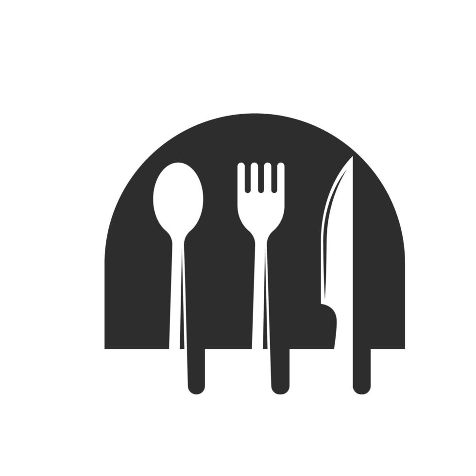 fork spoon knife icon vector design template