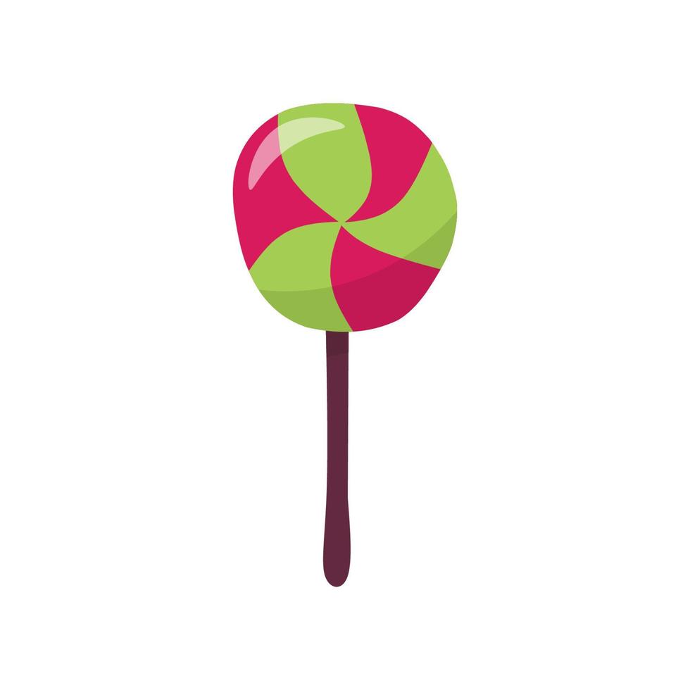 Vector single image of lollipop isolated on white background