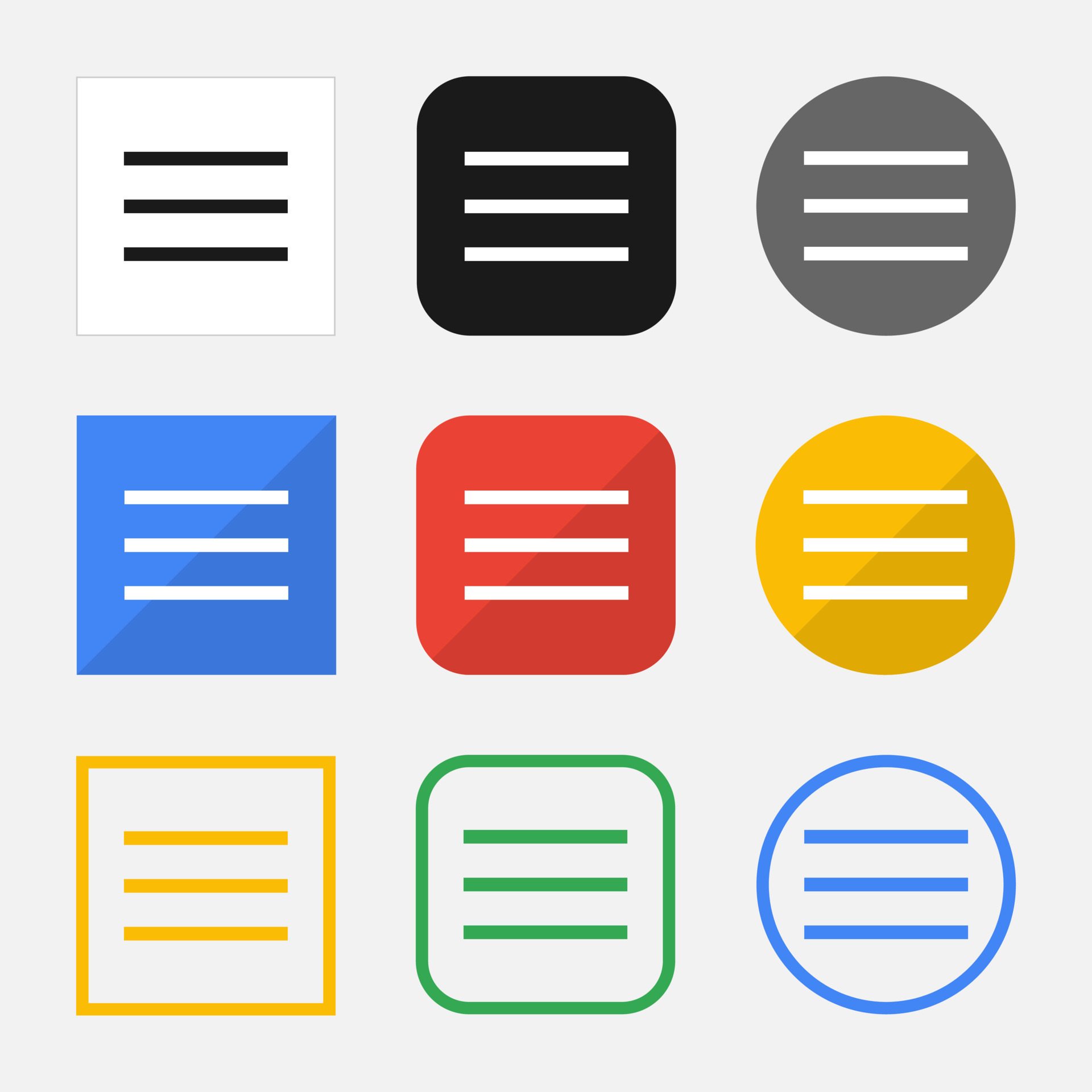 Set of menu icons for your web site or mobile app 19816396 Vector Art ...