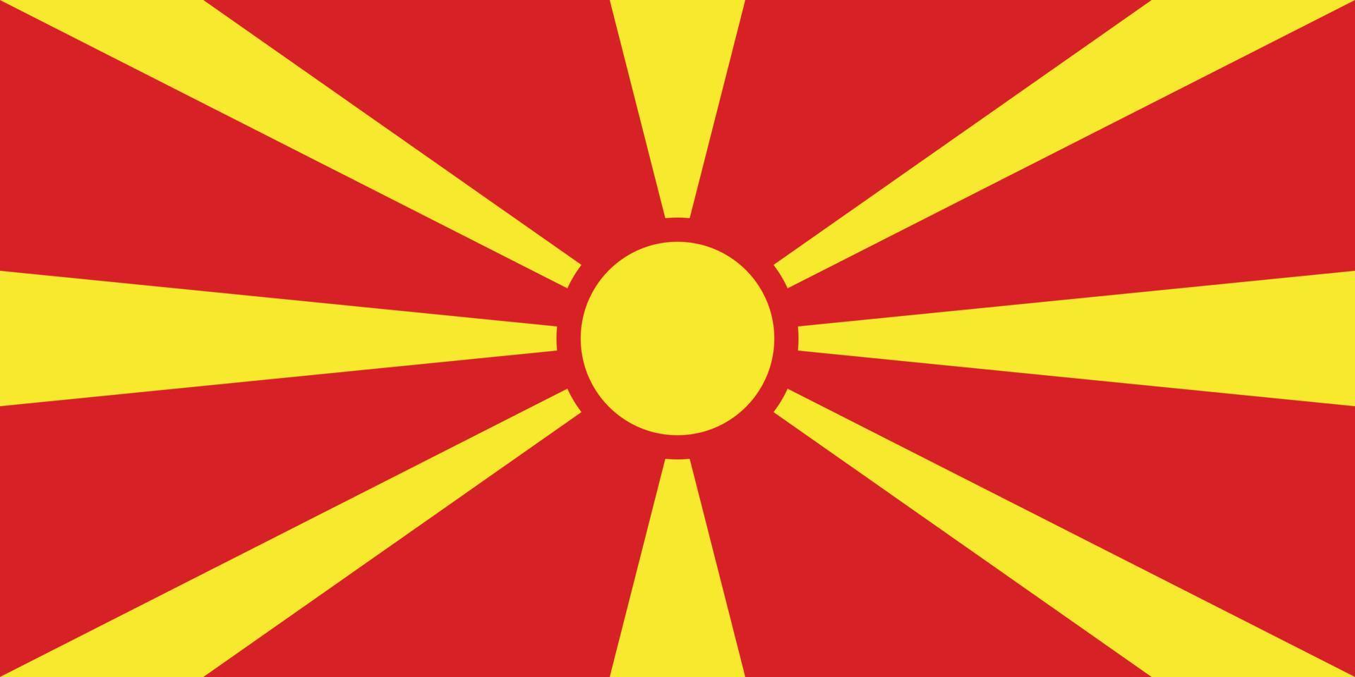 bandera de macedonia simple ilustración para el día de la independencia o las elecciones vector