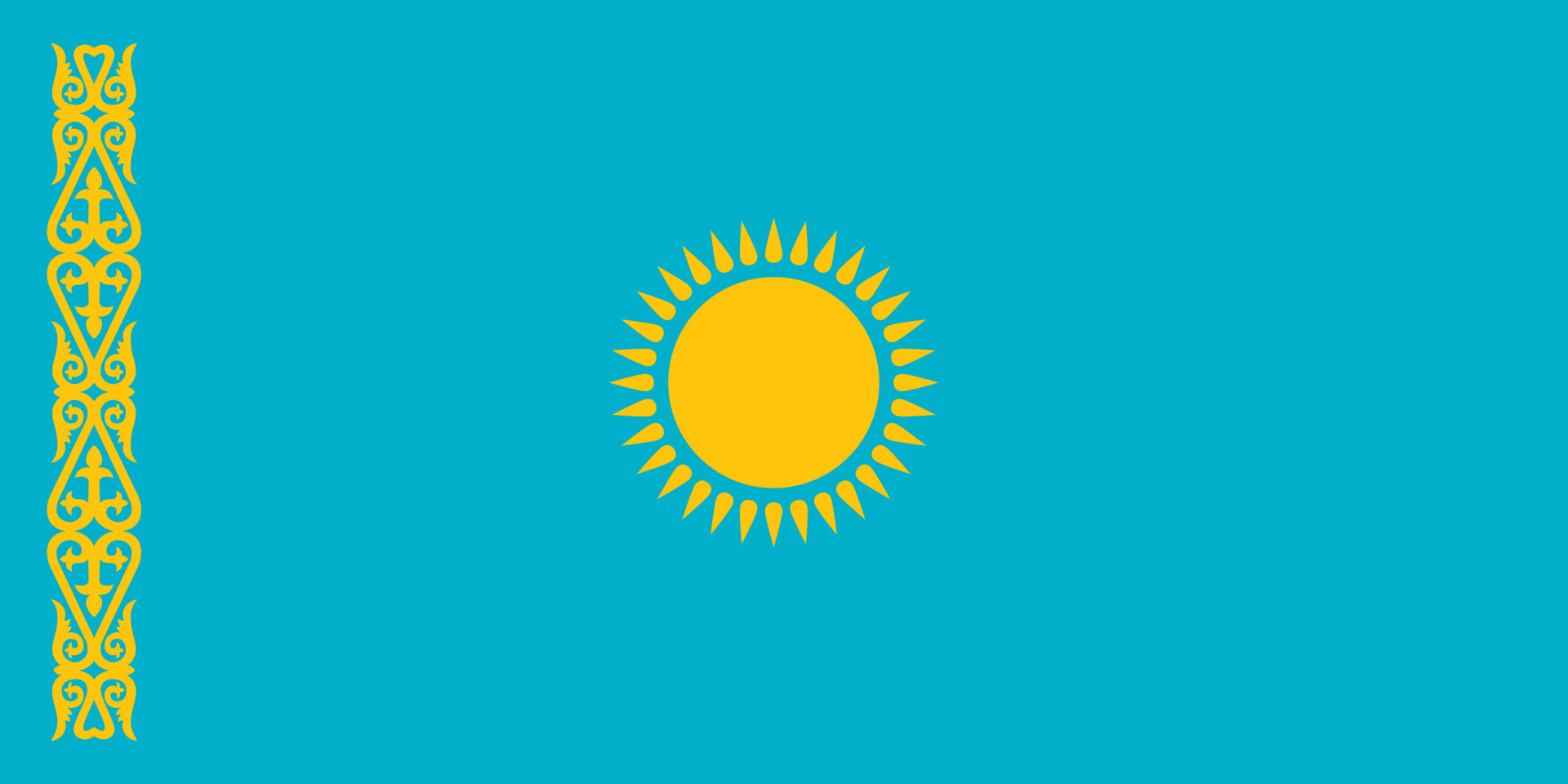 Флаг казахстана