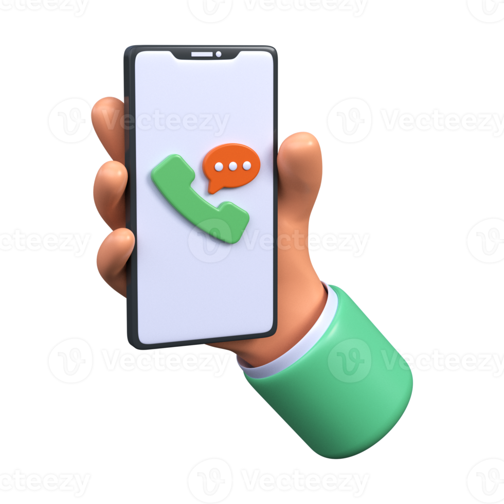 Telephone conversation. 3d icon png