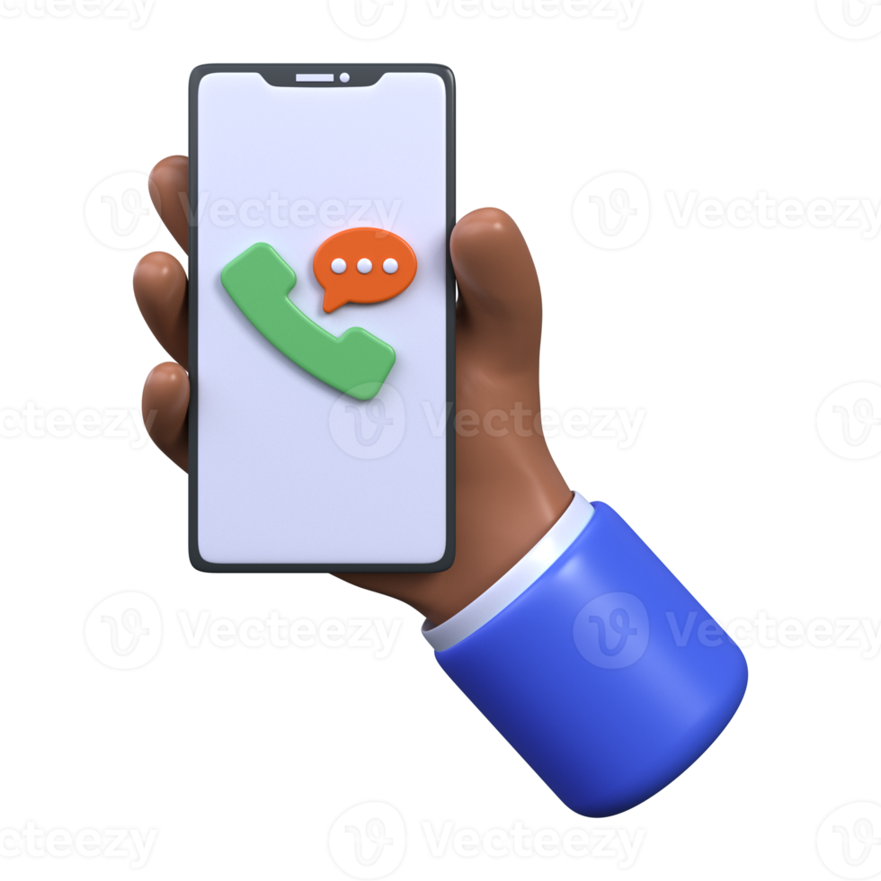 Talk phone. 3d icon png