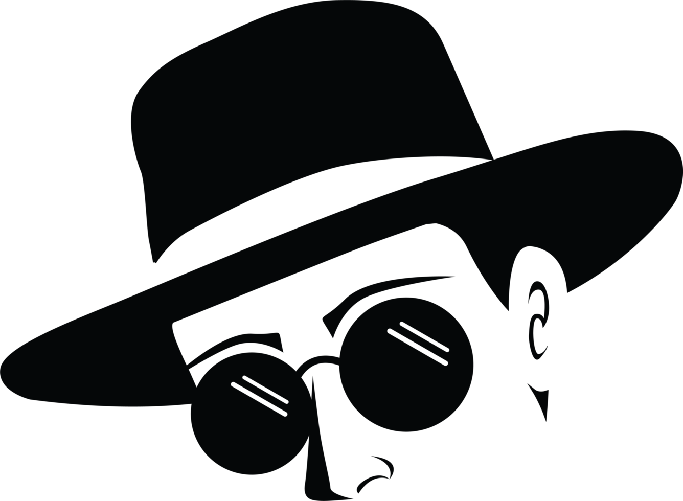 män hatt symbol grafisk element png