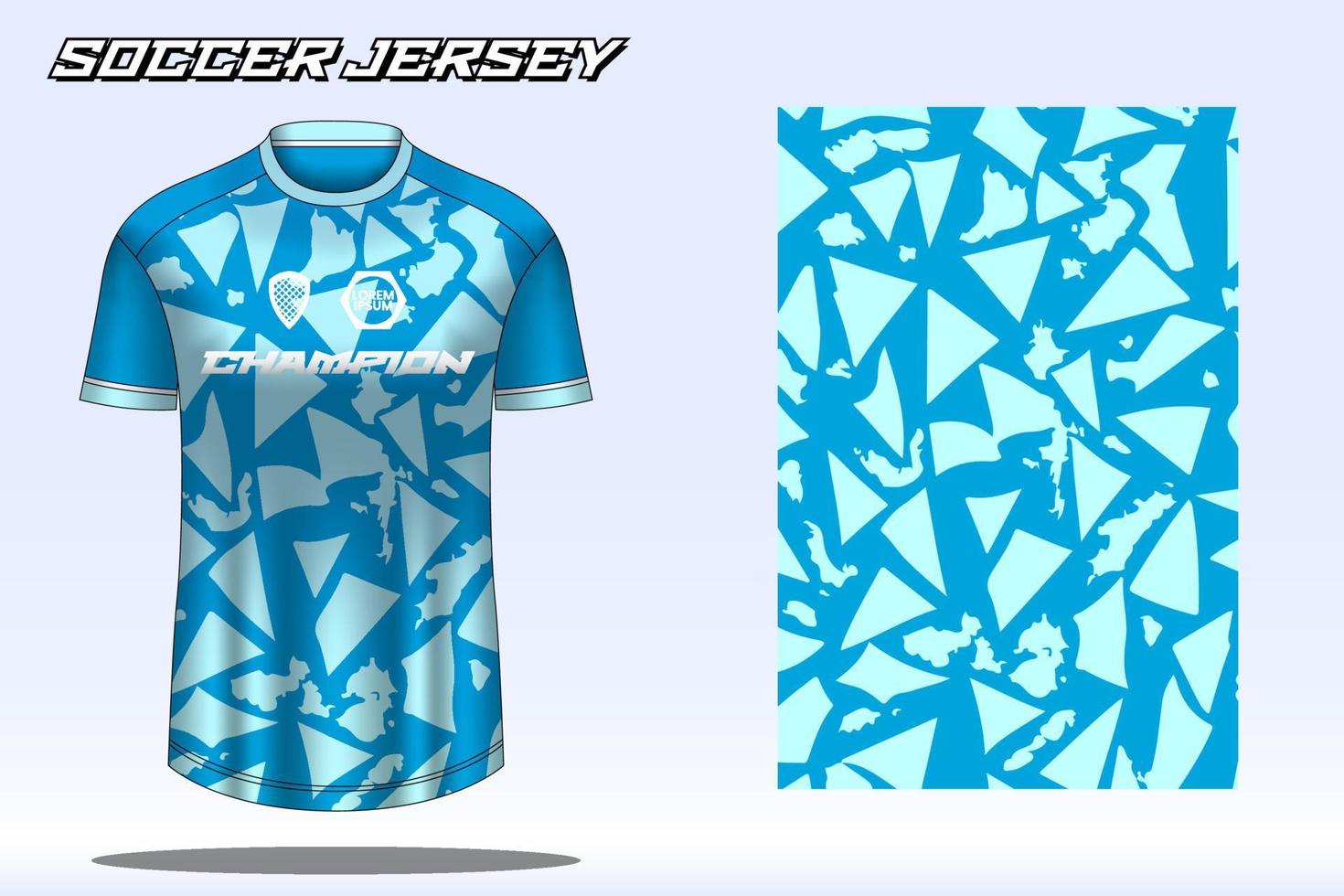 maqueta de diseño de camiseta deportiva de camiseta de fútbol para club de fútbol vector