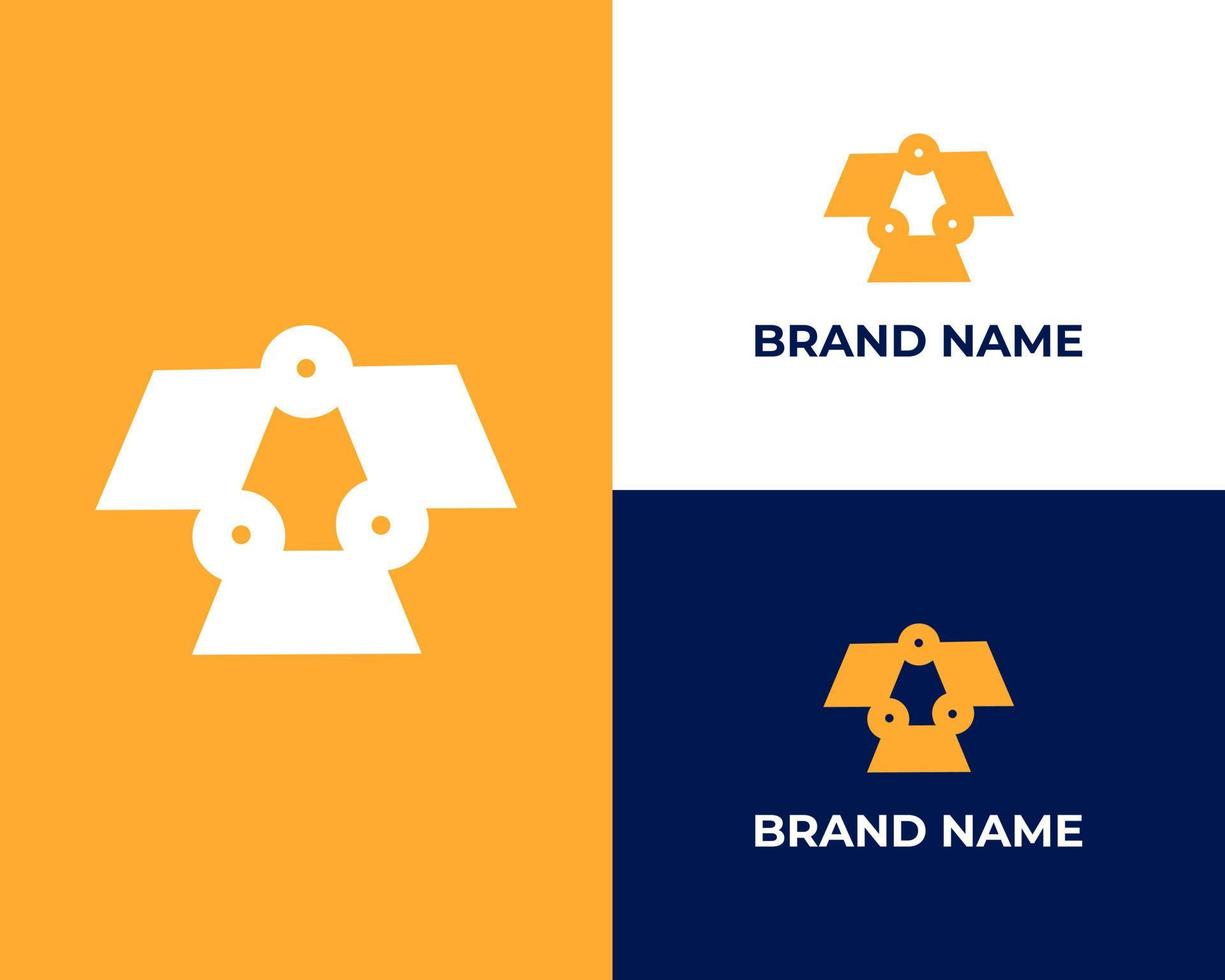 resumen y letra logo, y minimalista logo, y línea logo diseño modelo vector