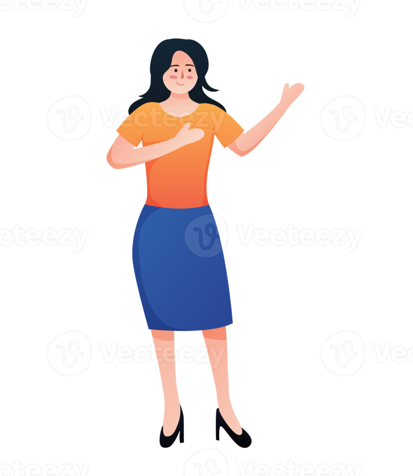character woman rising hands up png