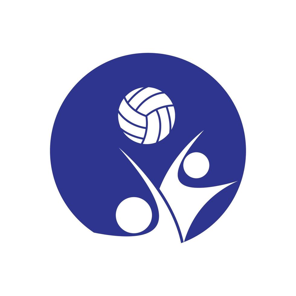 Volley ball logo vector and symbol design template