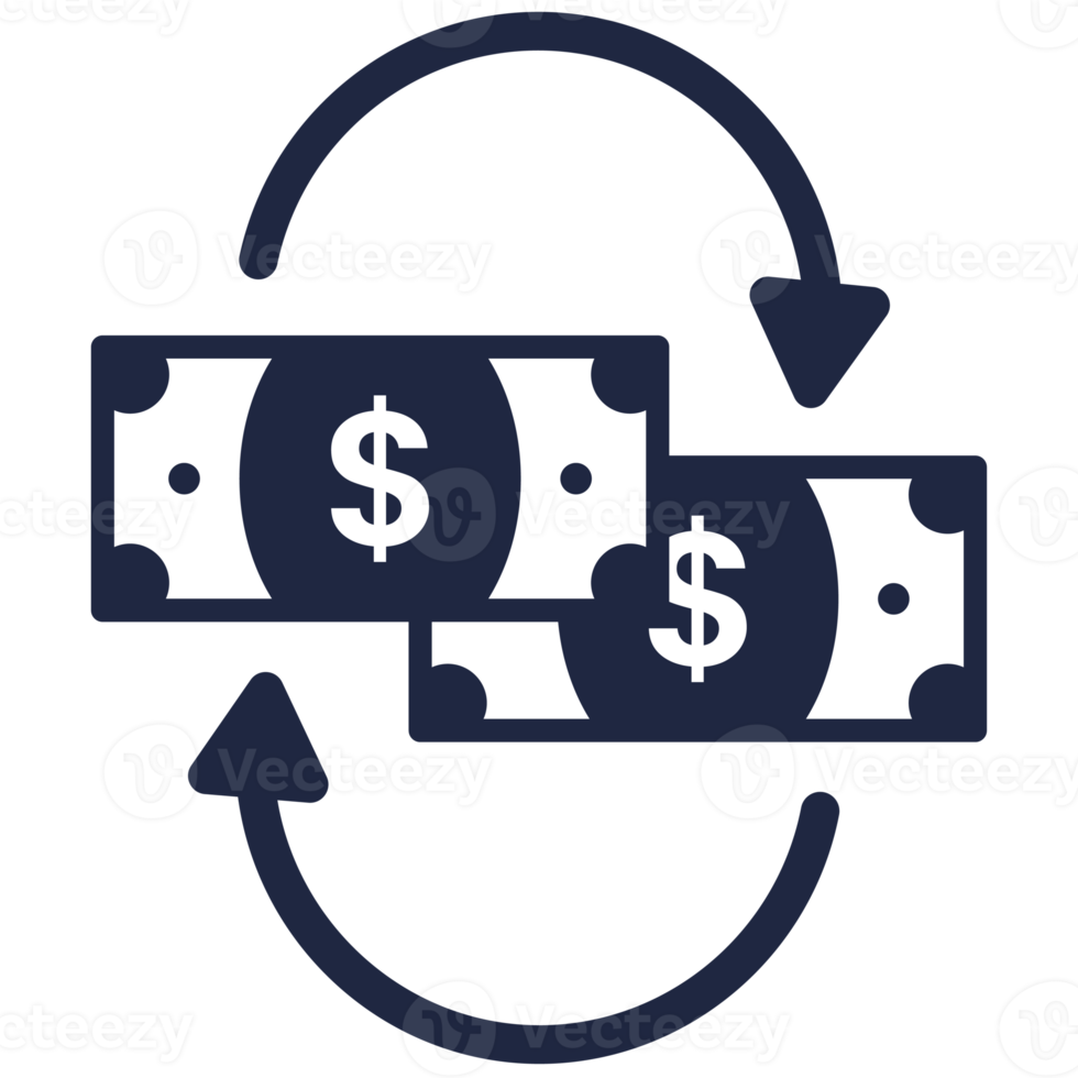 money exchange monotone color icon png