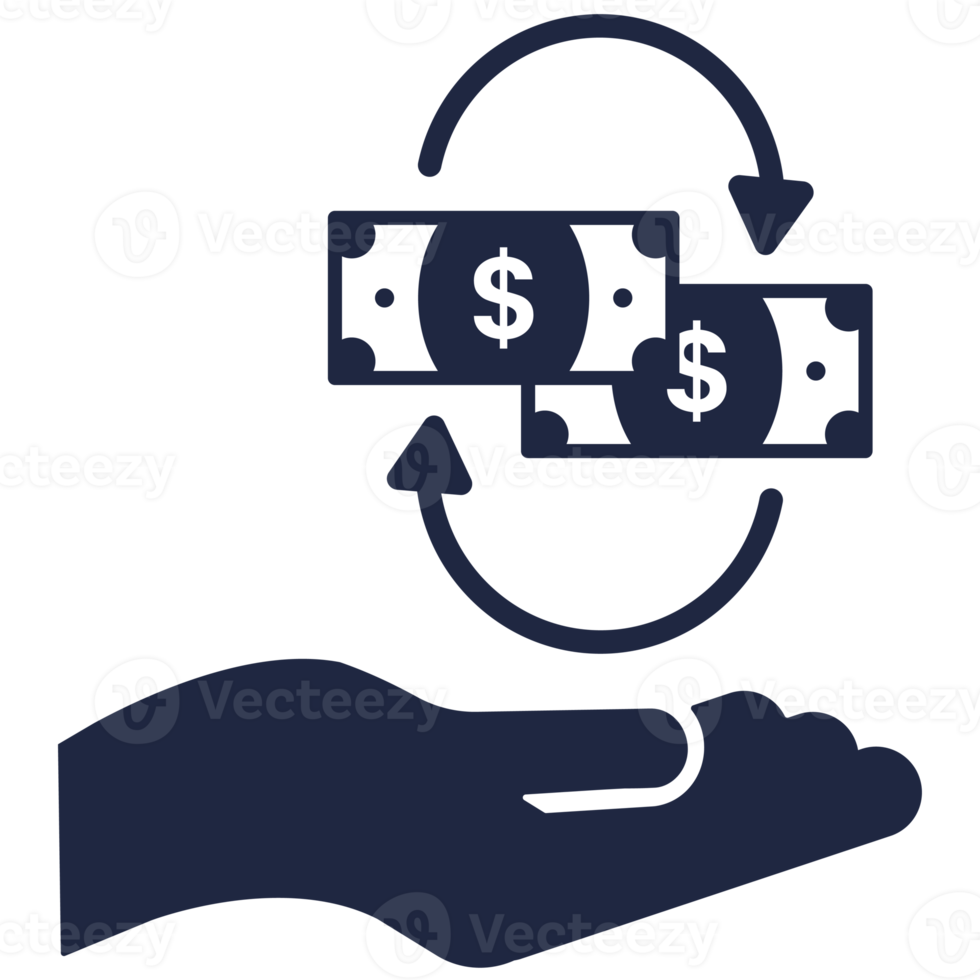 dólar dinero intercambiar plano icono png