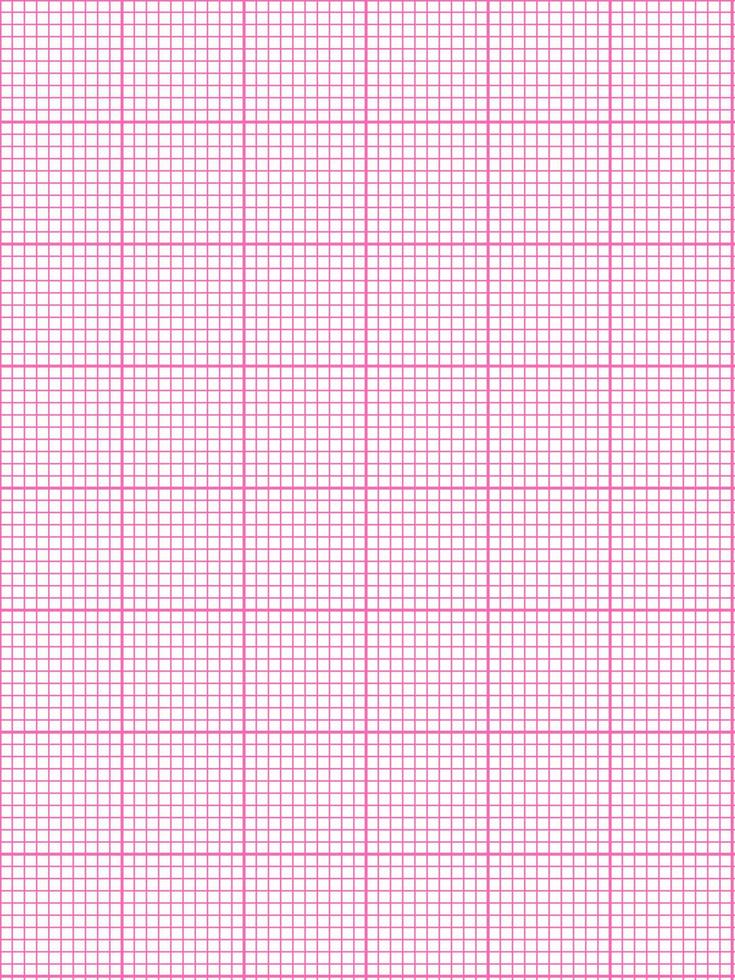 pink color graph paper over white background vector