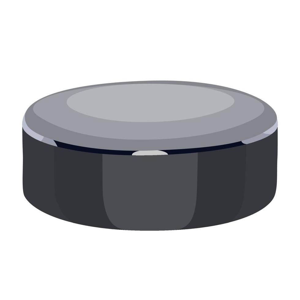 Ice puck for hockey players vector